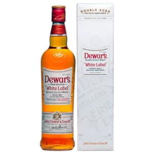 dewar's white label double aged blended scotch whisky 1l