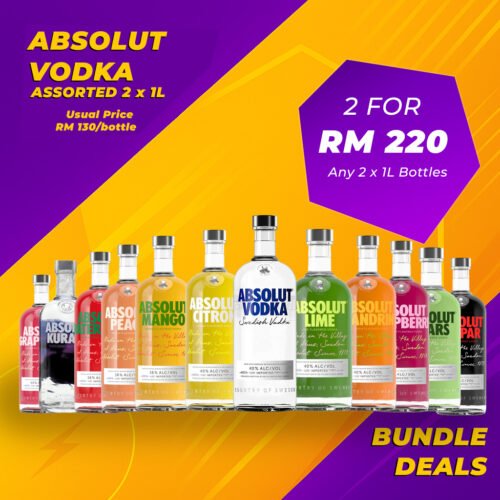 absolut vodka_new_bundle copy Absolut Bundle (2x1L)