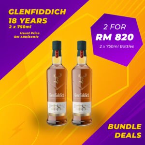 Glenfiddich 18 Years Bundle (2 x 750ml)