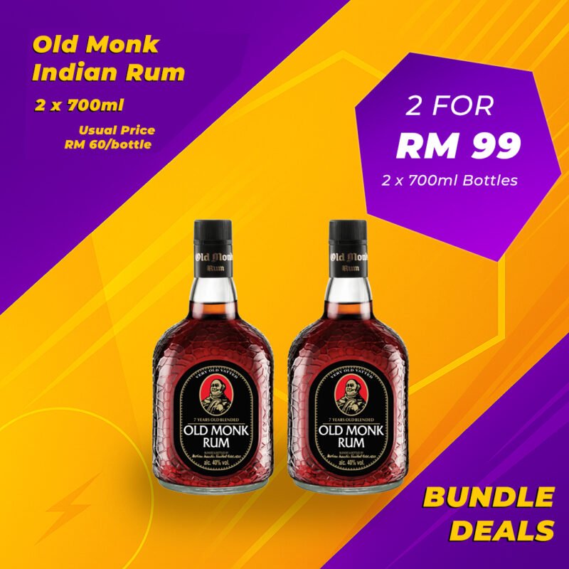 old monk bundle copy Old Monk Rum Bundle (2 x 750ml)