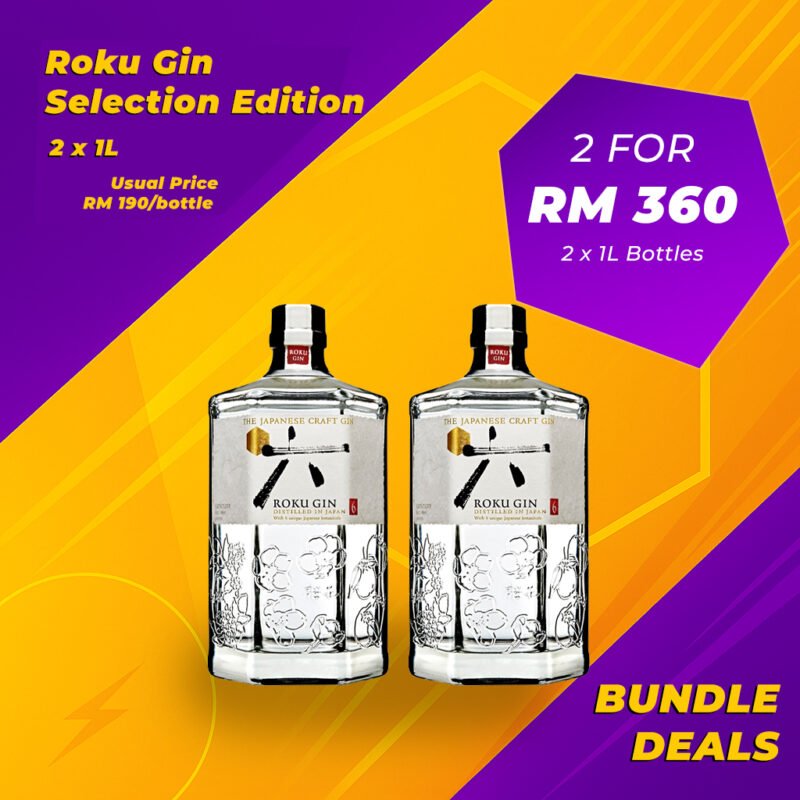 Roku Gin Bundle (2 x 1L)