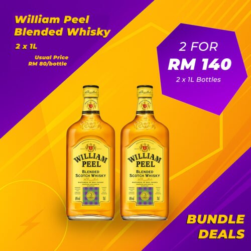 william peel bundle copy William Peel Whisky Bundle (2 x 1L)